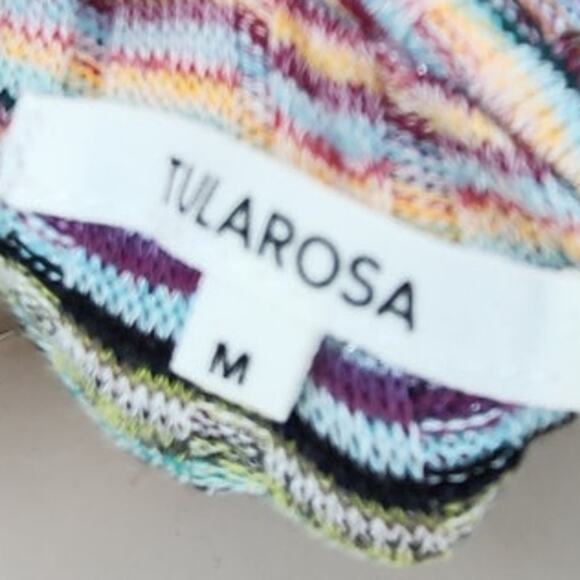 New Tularosa Knit Mini Dress Size Medium Revolve Soft Sage Multi Stripe Revolve - Picture 11 of 13